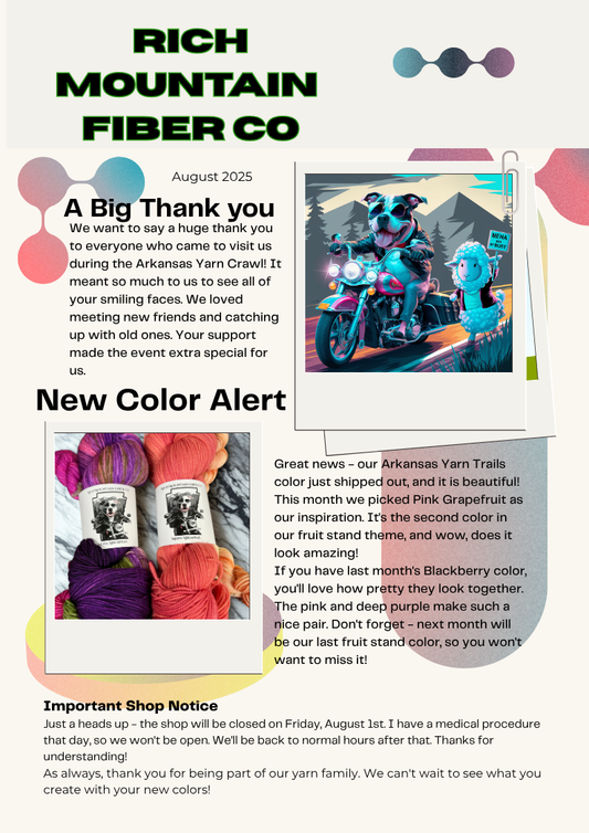 Thank you so much! And a new yarn color way!