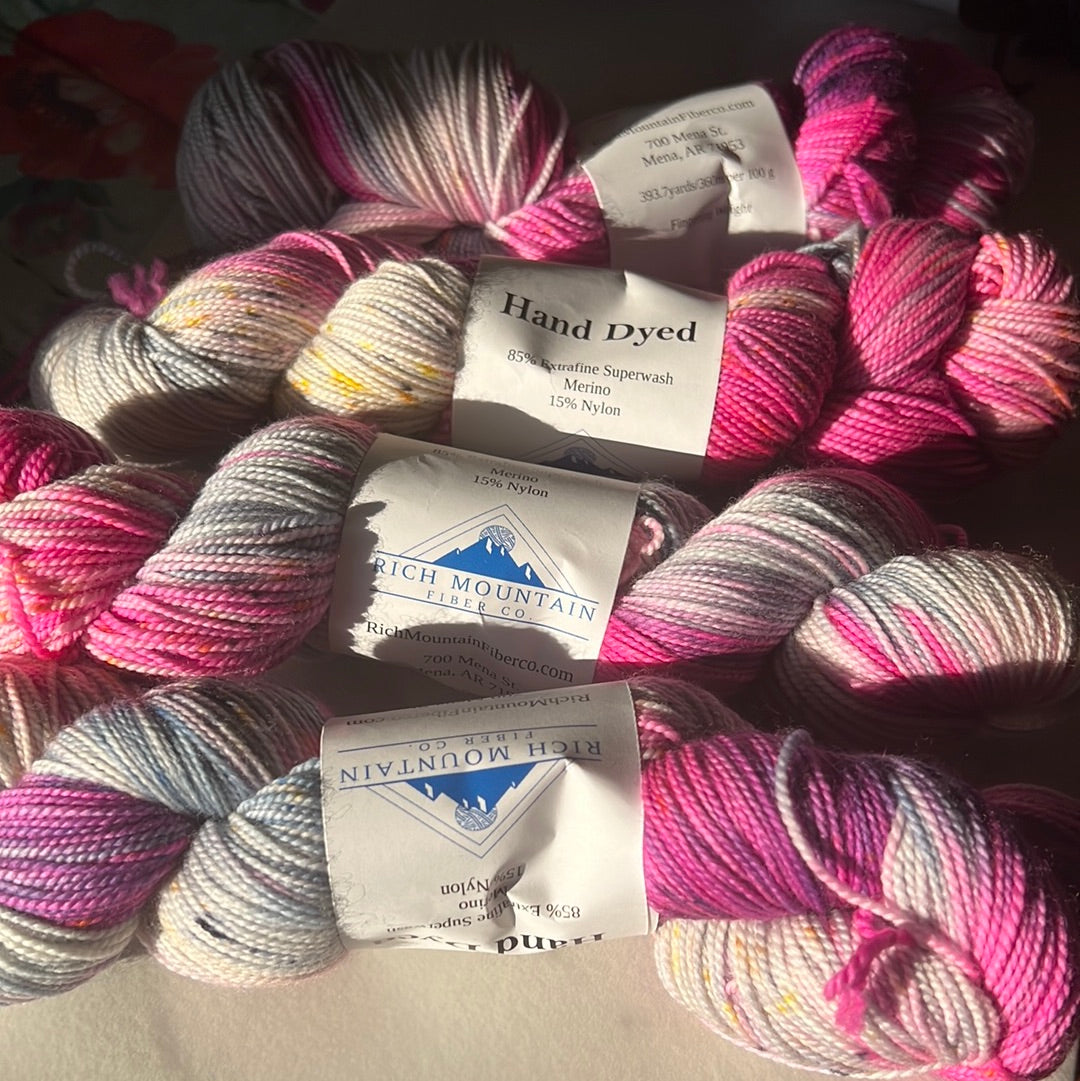 Rich Mountain Fiber Co Hand Dyed HT Fingering