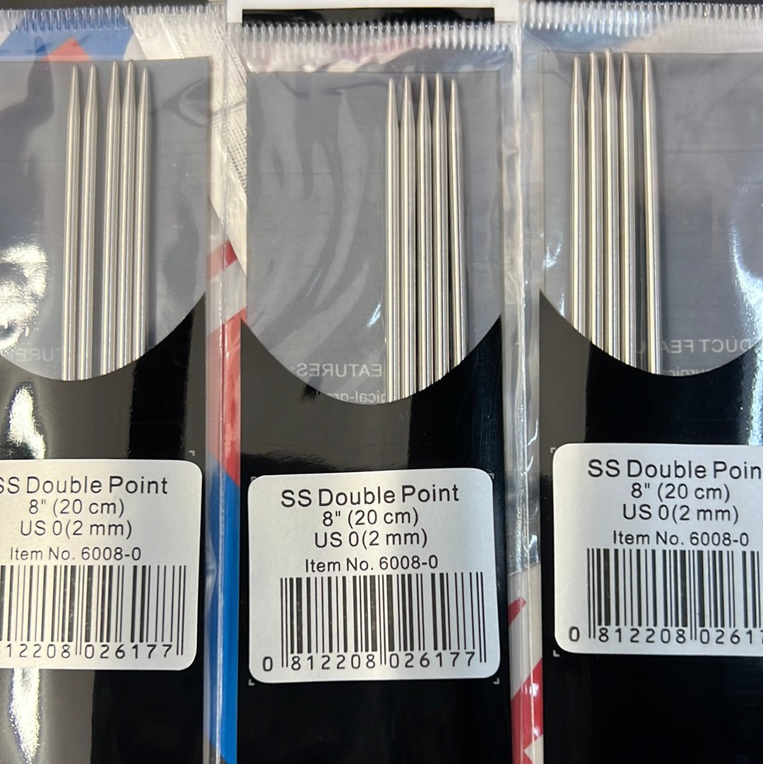 ChiaoGoo 8” Premium Stainless Steel Double Point