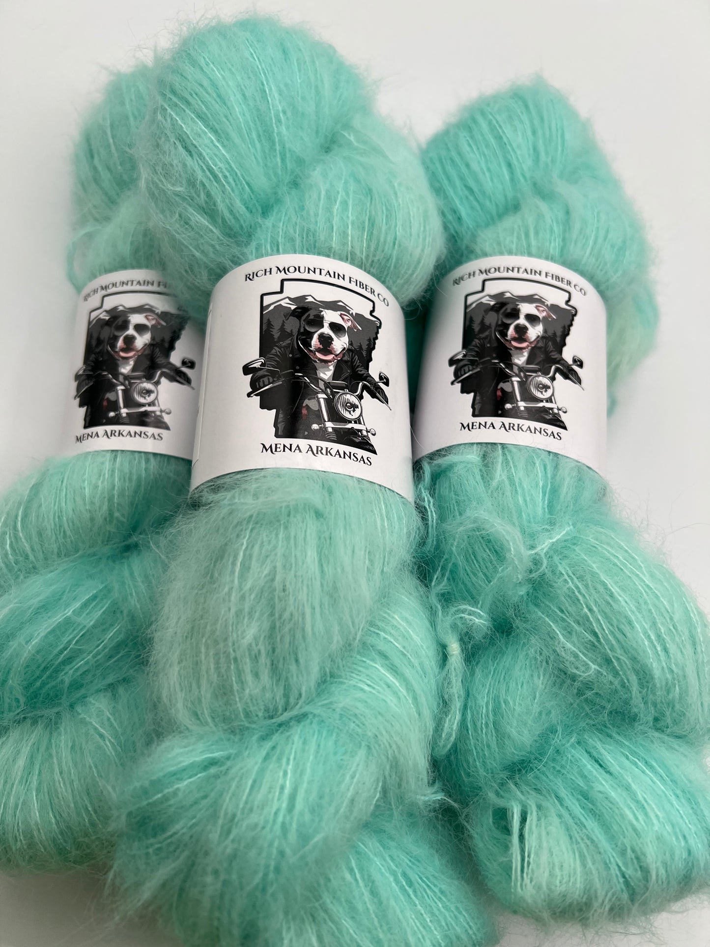 Rich Mountain Fiber Co Brushed Suri Alpaca 75% Mulberry Silk 25%