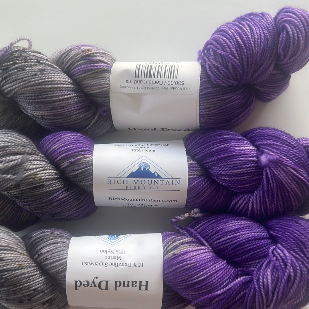 Rich Mountain Fiber Co Hand Dyed HT Fingering