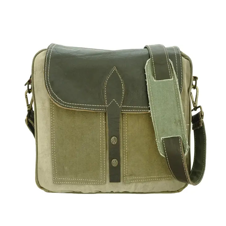 Vintage Addiction Recycled Military Tent Bag