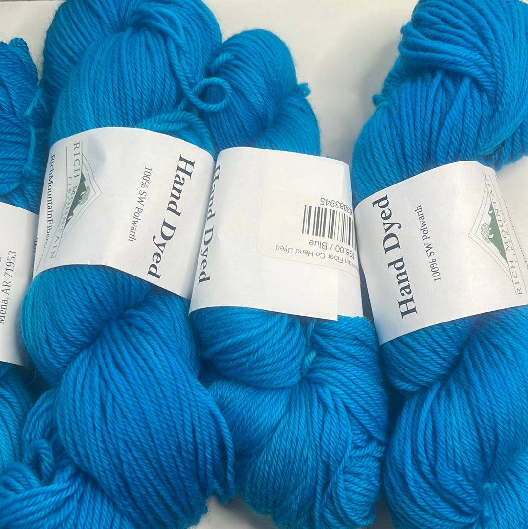 Rich Mountain Fiber Co Hand Dyed DK 100% Polwarth