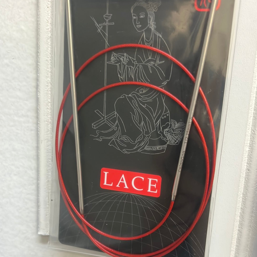 ChiaoGoo Red Lace Circular 32"