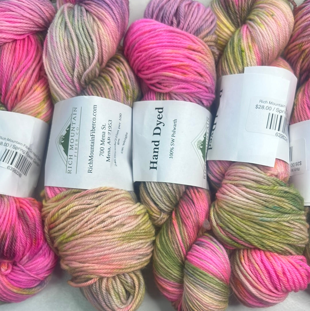 Rich Mountain Fiber Co Hand Dyed DK 100% Polwarth