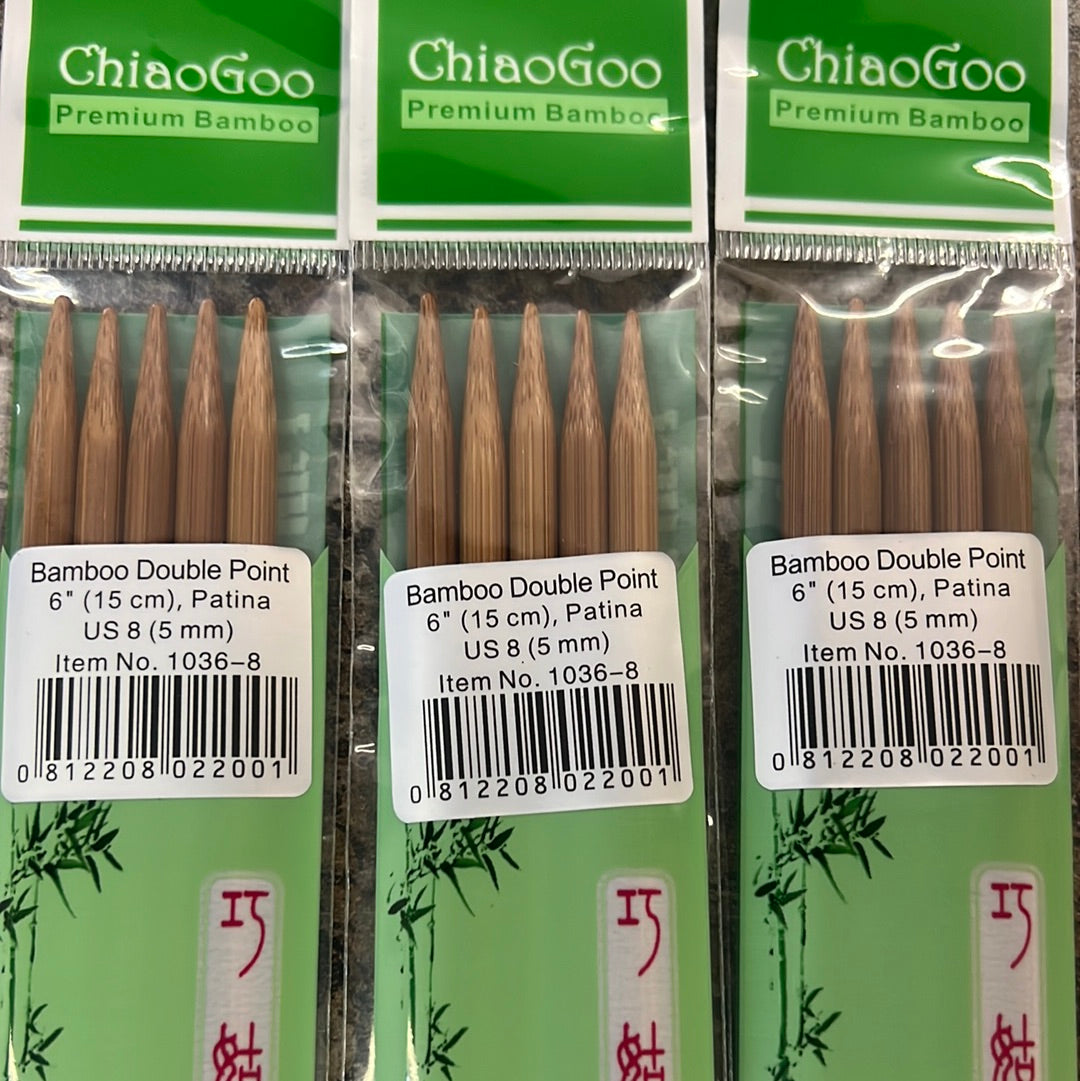 ChiaGoo Bamboo Double Pointed Needles 6"