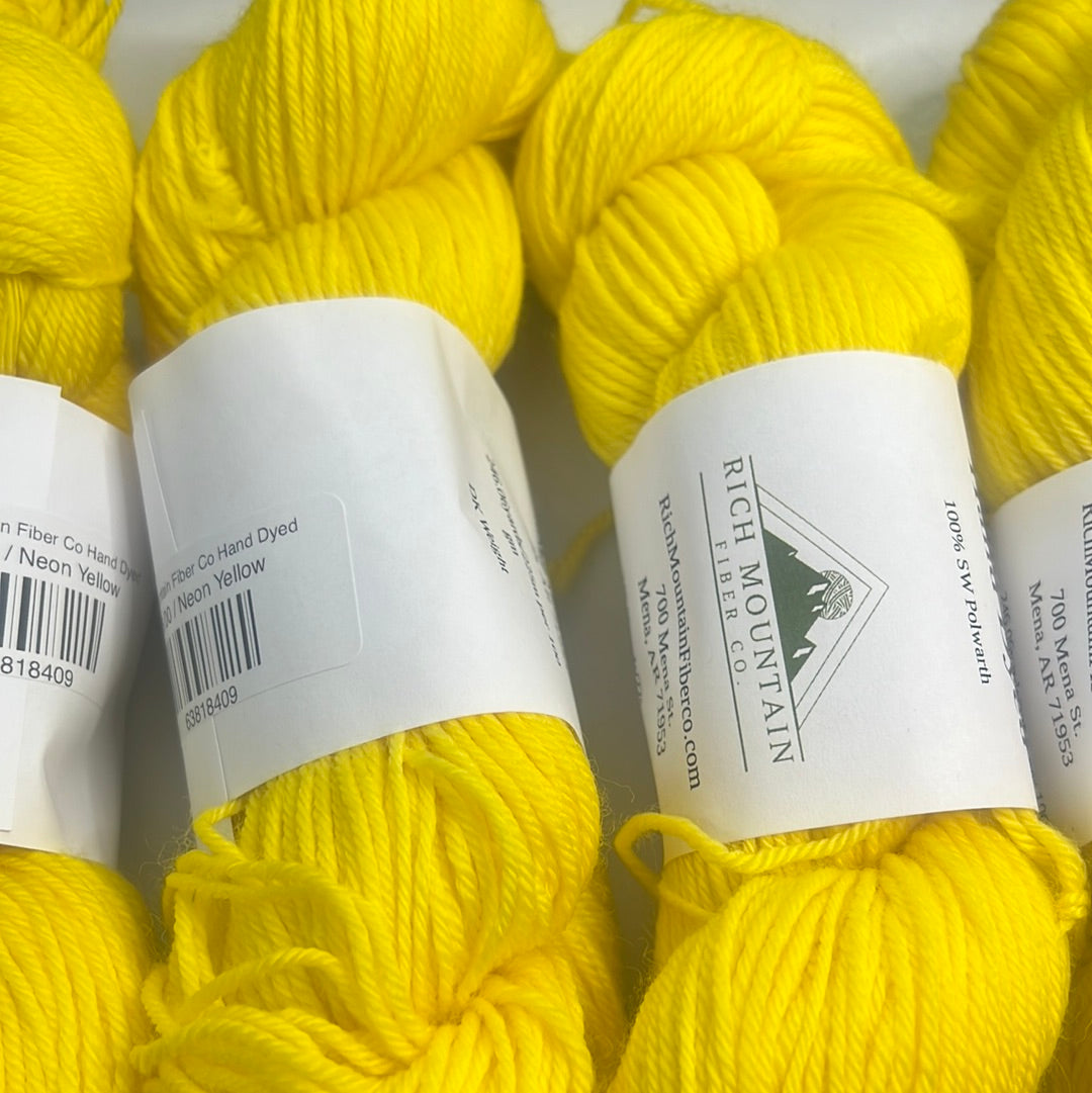 Rich Mountain Fiber Co Hand Dyed DK 100% Polwarth