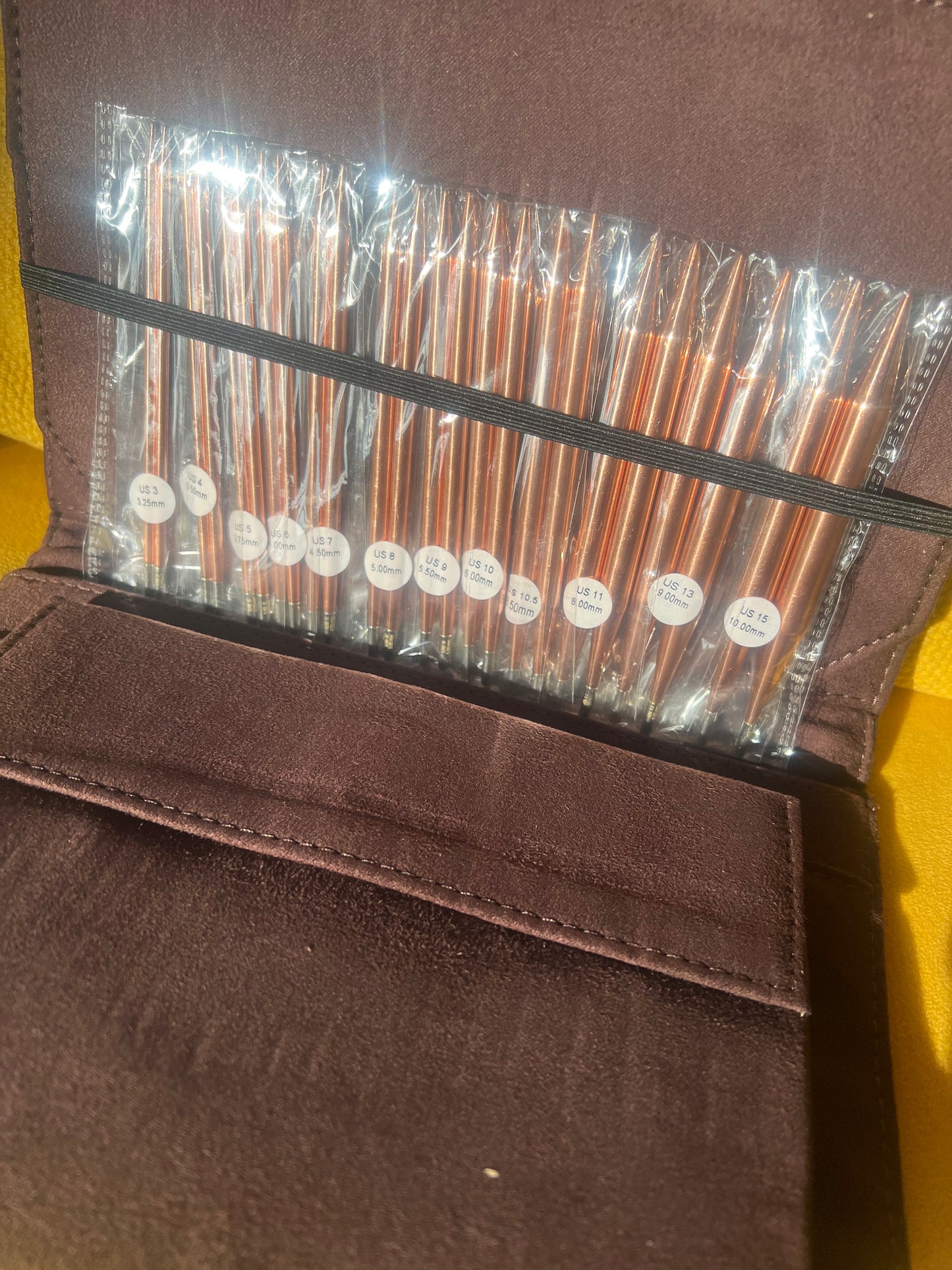 Lykke Cypra Interchangeable Circular Copper Knitting Needle Set 5"