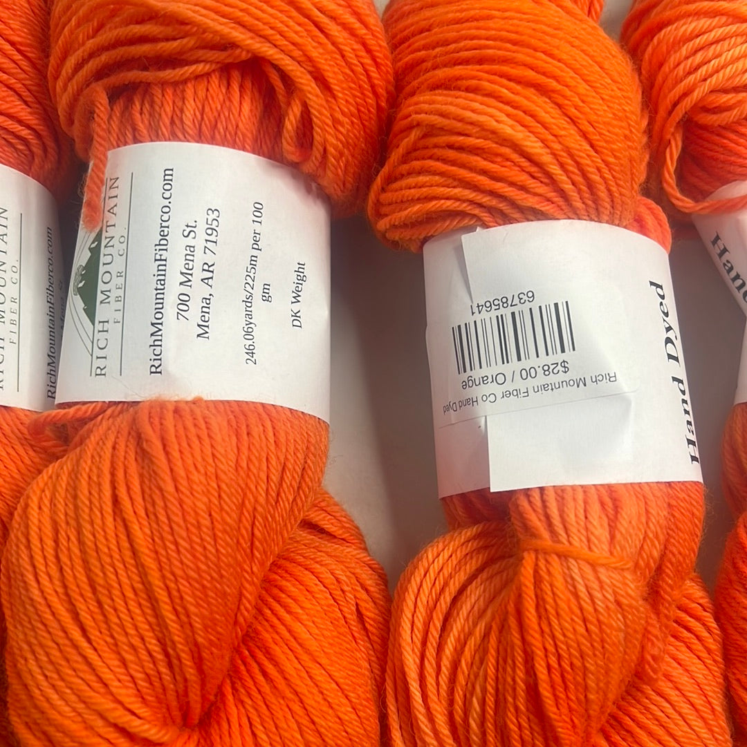 Rich Mountain Fiber Co Hand Dyed DK 100% Polwarth