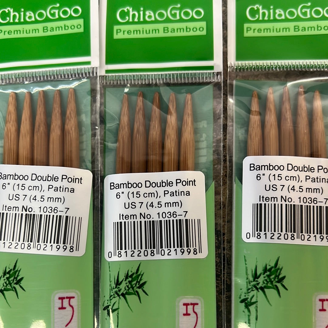 ChiaGoo Bamboo Double Pointed Needles 6"