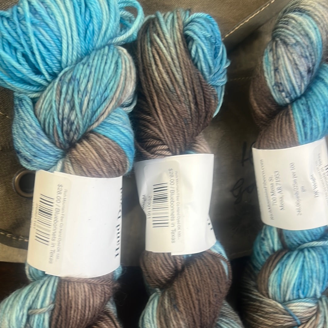 Rich Mountain Fiber Co Hand Dyed DK 100% Polwarth