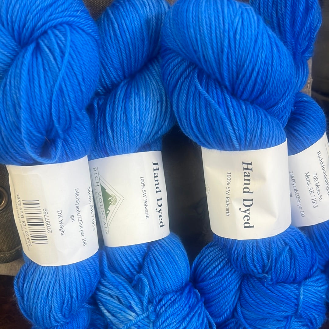 Rich Mountain Fiber Co Hand Dyed DK 100% Polwarth