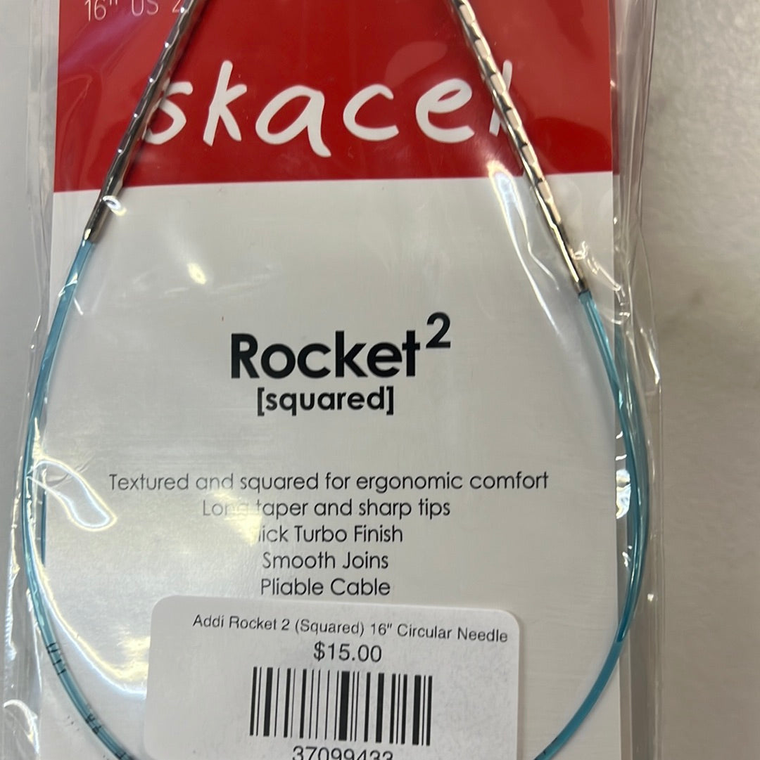Addi Rocket 2 (Squared) 16" Circular Needle