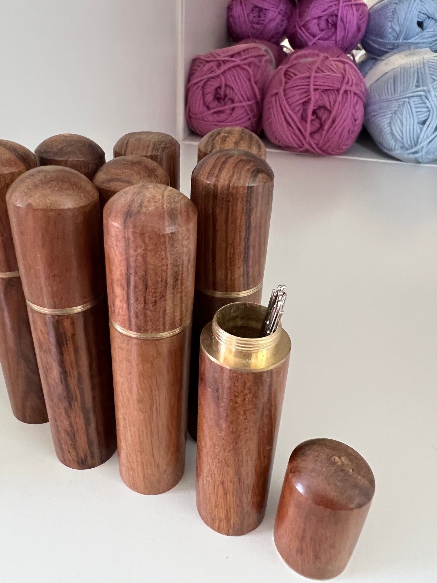 Wooden Needle Case