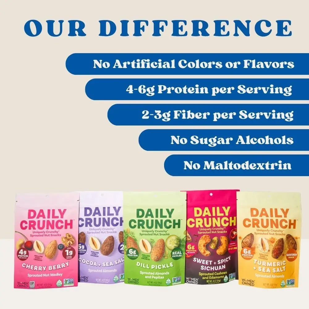 Daily Crunch Dill Pickle Sprouted Almonds | Single Serve Bag