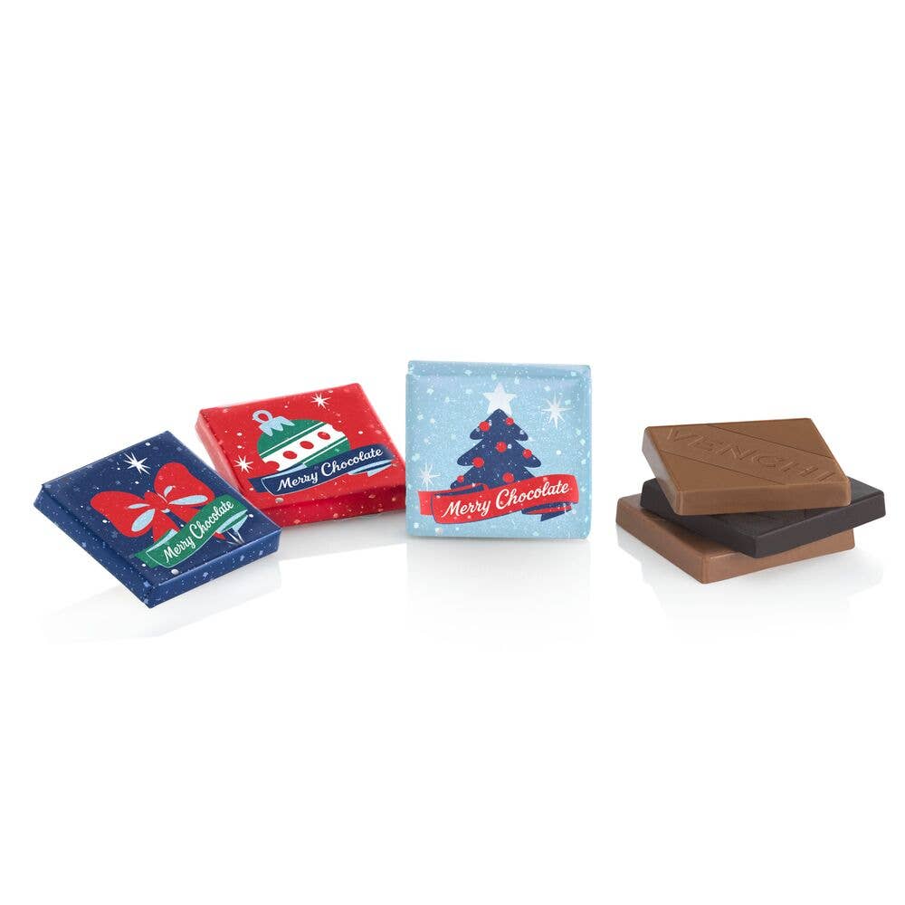 Assorted Christmas Chocolate Mini Squares - Holiday Candy
