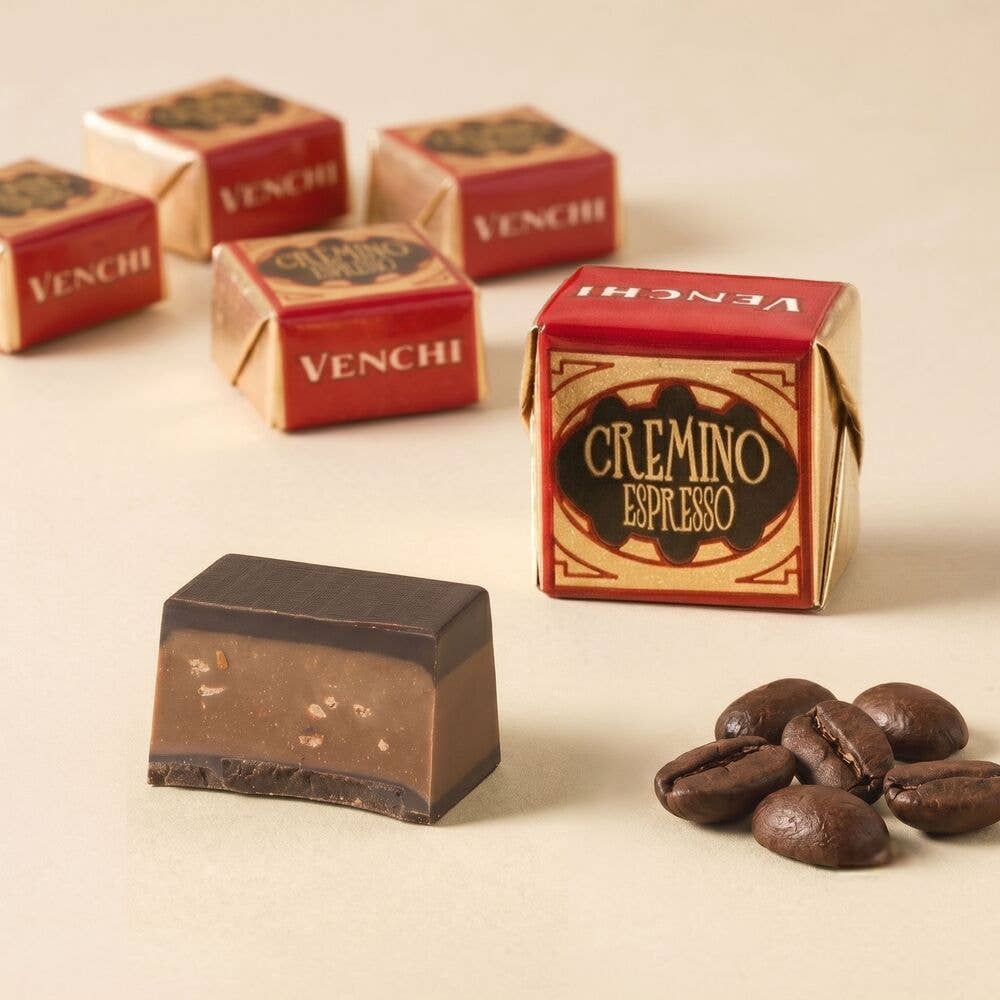 7-Blend Espresso Dark Chocolate Cube - Italian Gourmet Candy