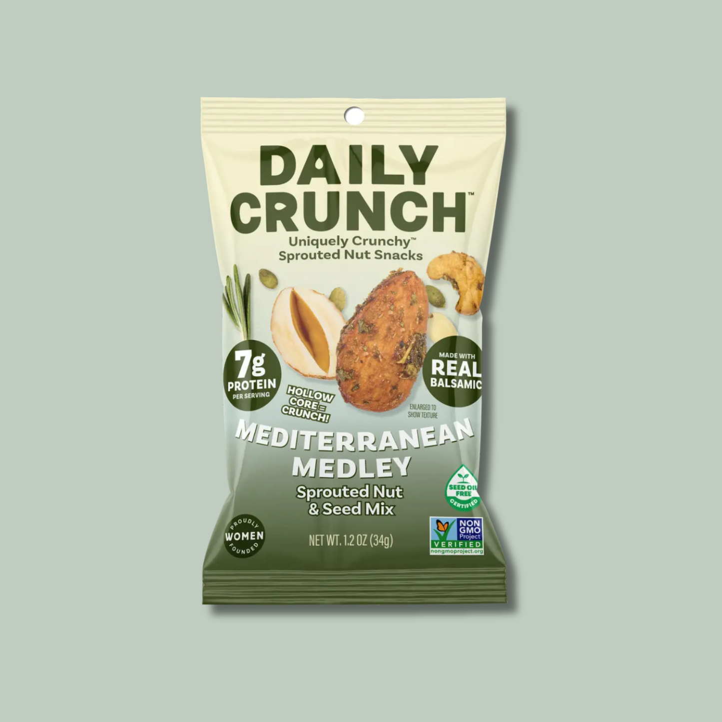 Daily Crunch Mediterranean Sprouted Nut | Single Serve Snack