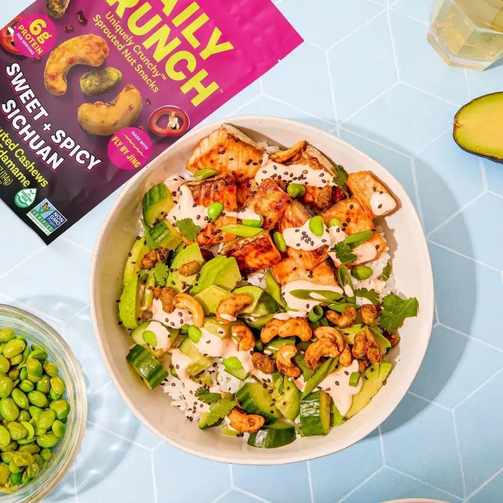 Daily Crunch Sweet & Spicy Sichuan Cashew | Resealable Snack