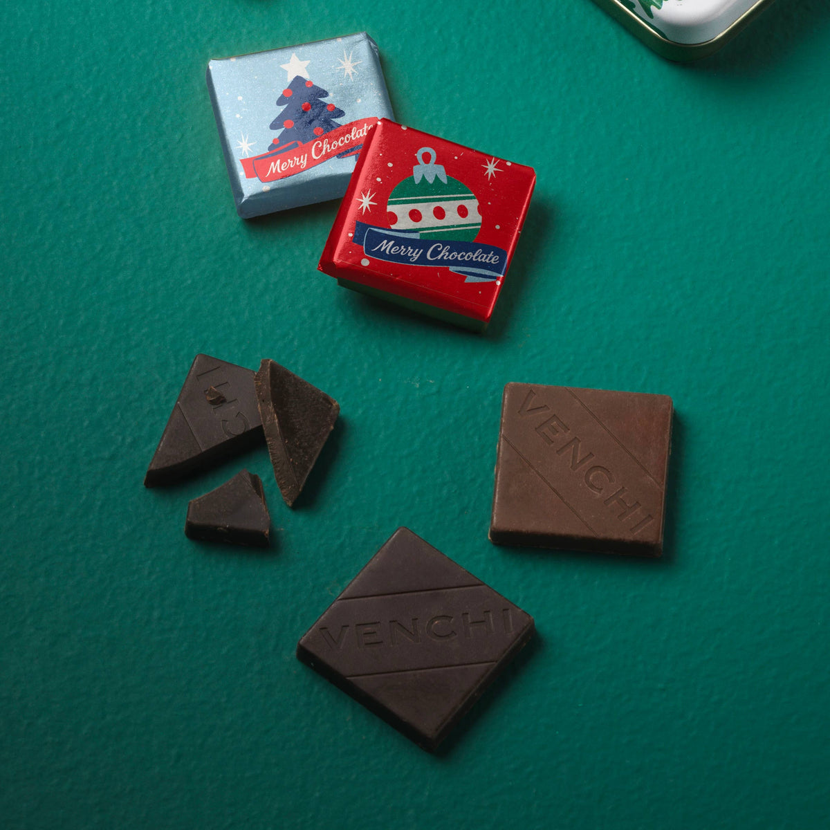 Assorted Christmas Chocolate Mini Squares - Holiday Candy