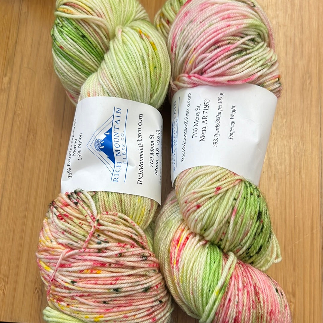 Rich Mountain Fiber Co 85/15 Fingering weight 4ply