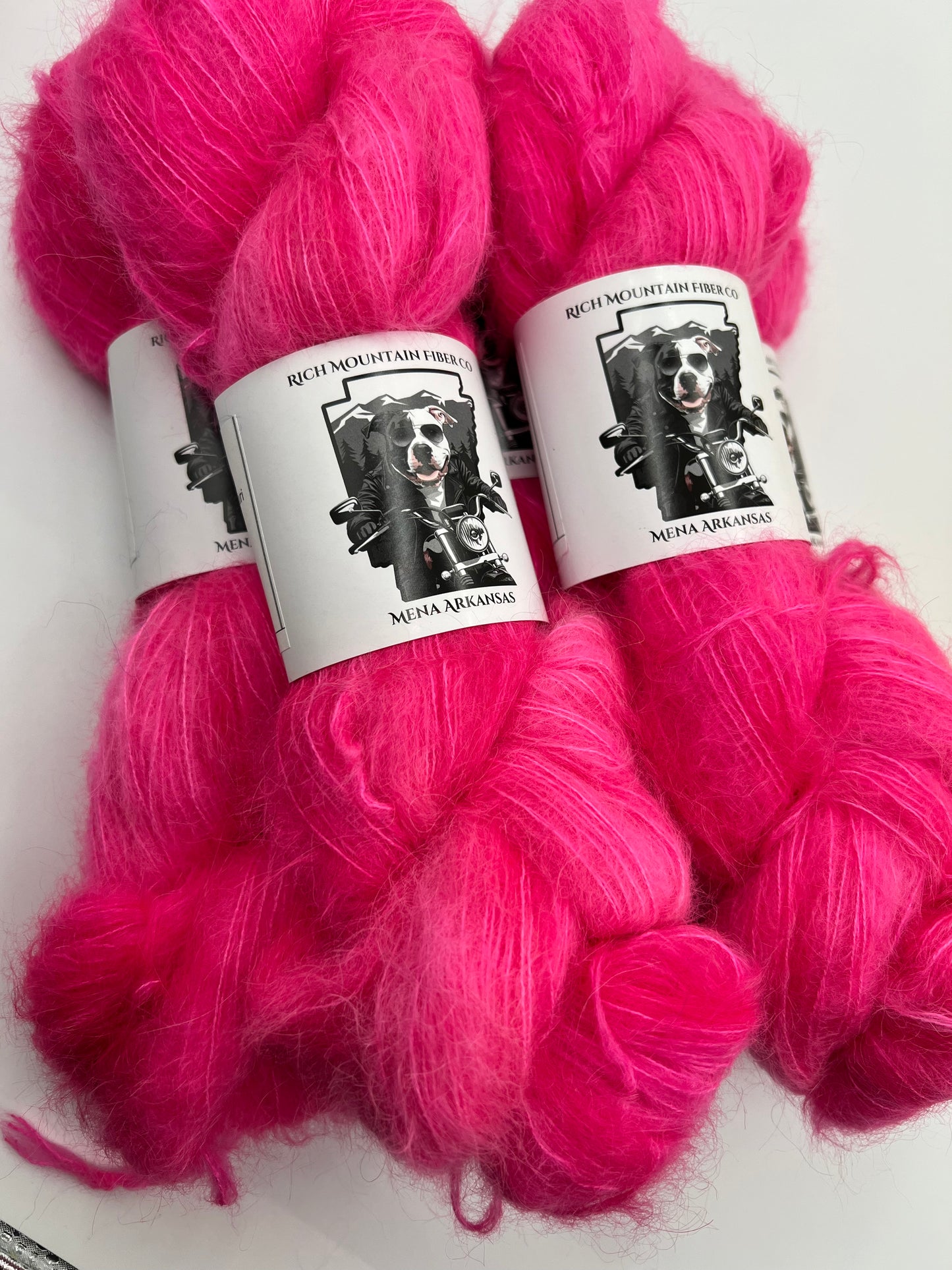 Rich Mountain Fiber Co Brushed Suri Alpaca 75% Mulberry Silk 25%