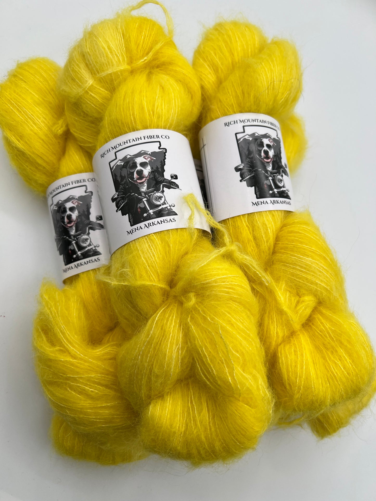 Rich Mountain Fiber Co Brushed Suri Alpaca 75% Mulberry Silk 25%