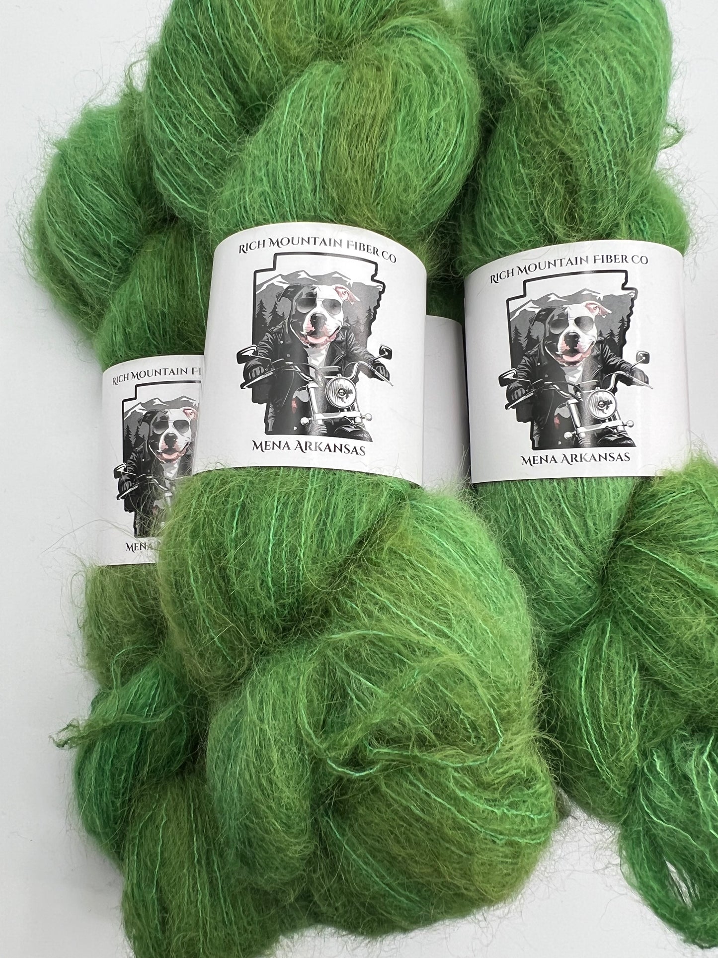 Rich Mountain Fiber Co Brushed Suri Alpaca 75% Mulberry Silk 25%