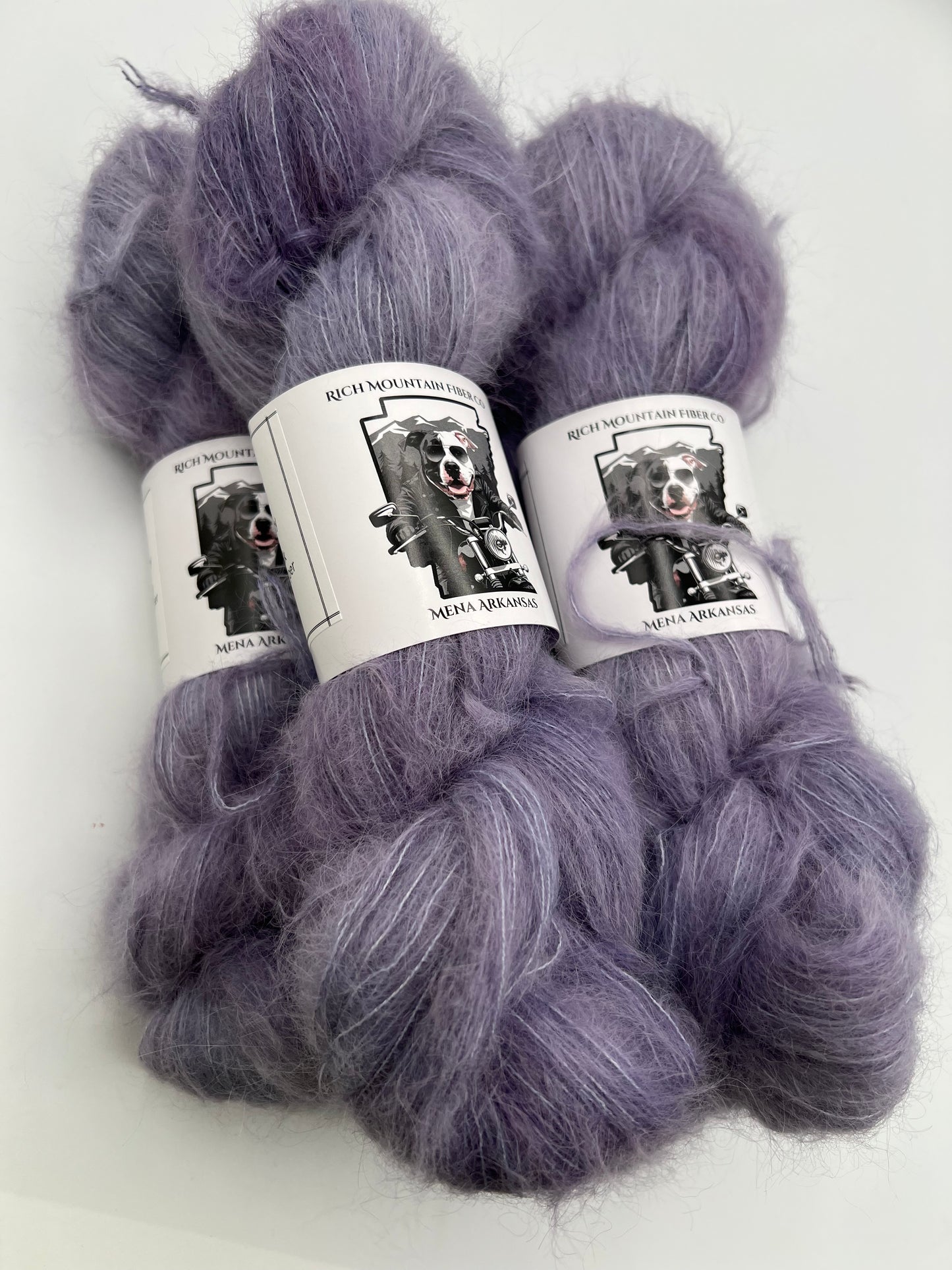 Rich Mountain Fiber Co Brushed Suri Alpaca 75% Mulberry Silk 25%