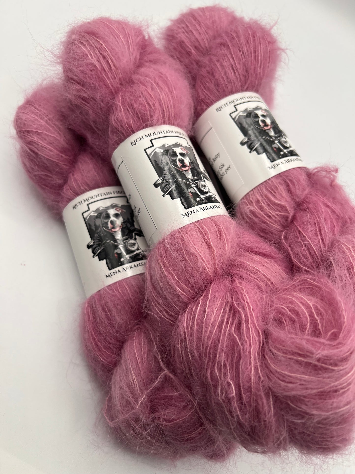 Rich Mountain Fiber Co Brushed Suri Alpaca 75% Mulberry Silk 25%