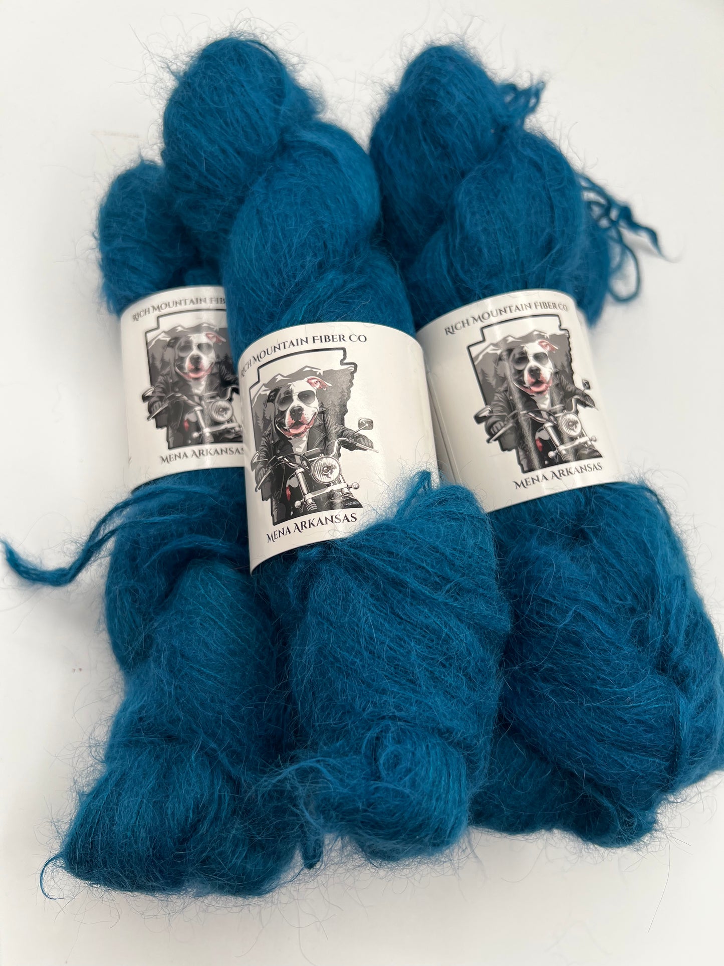 Rich Mountain Fiber Co Brushed Suri Alpaca 75% Mulberry Silk 25%