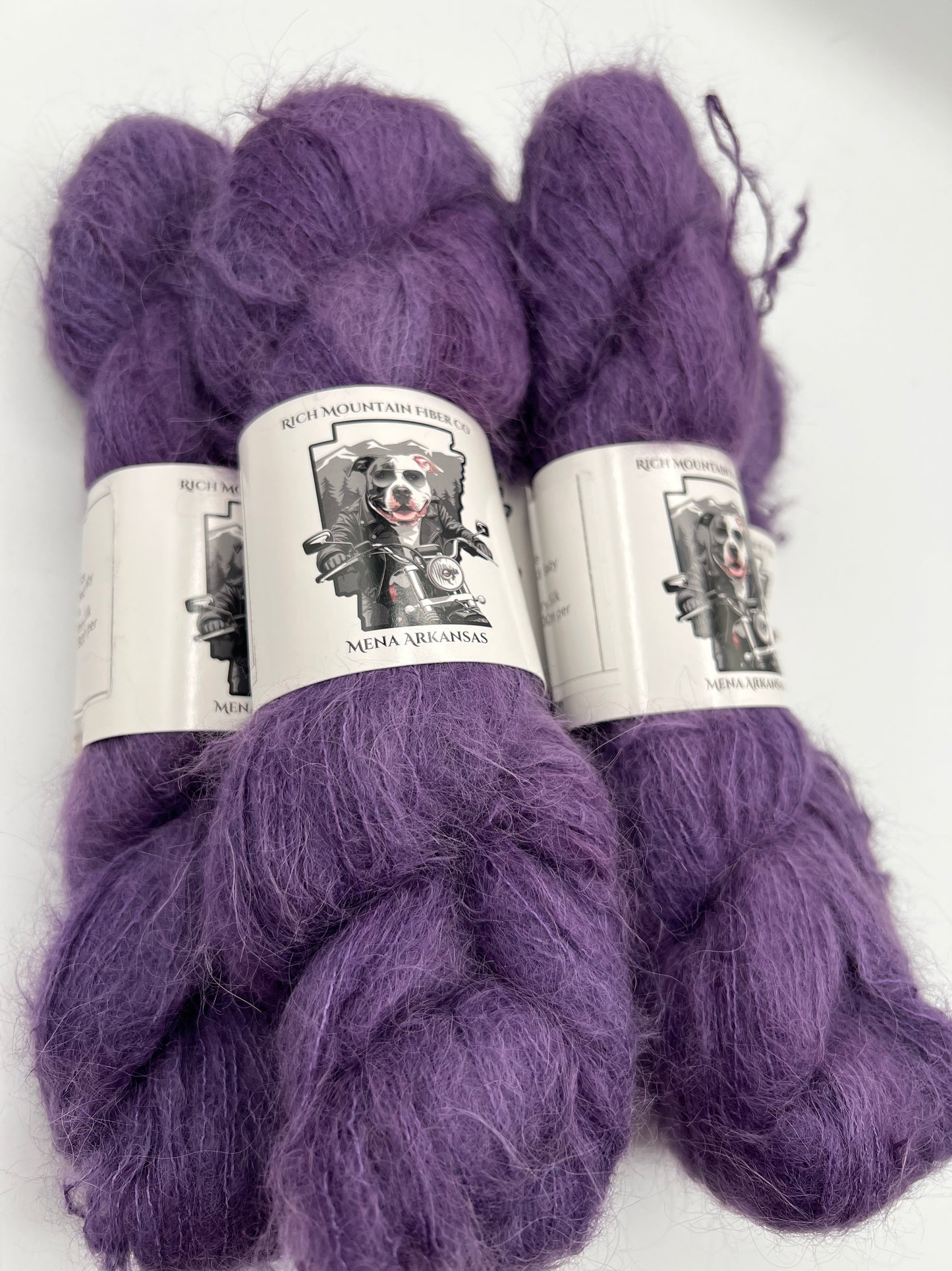 Rich Mountain Fiber Co Brushed Suri Alpaca 75% Mulberry Silk 25%