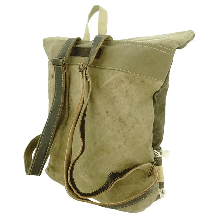 Vintage Addiction Recycled Military Tent Bag