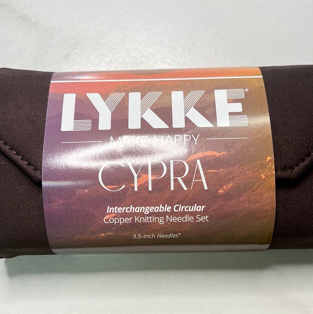 Lykke Cypra Interchangeable Circular Copper Knitting Needle Set 3.5"