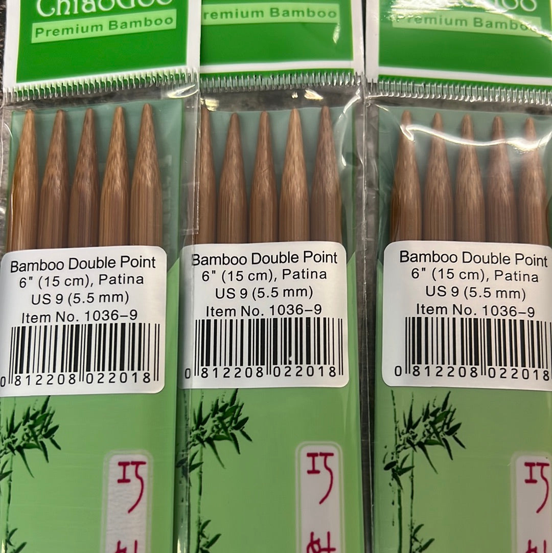 ChiaGoo Bamboo Double Pointed Needles 6"