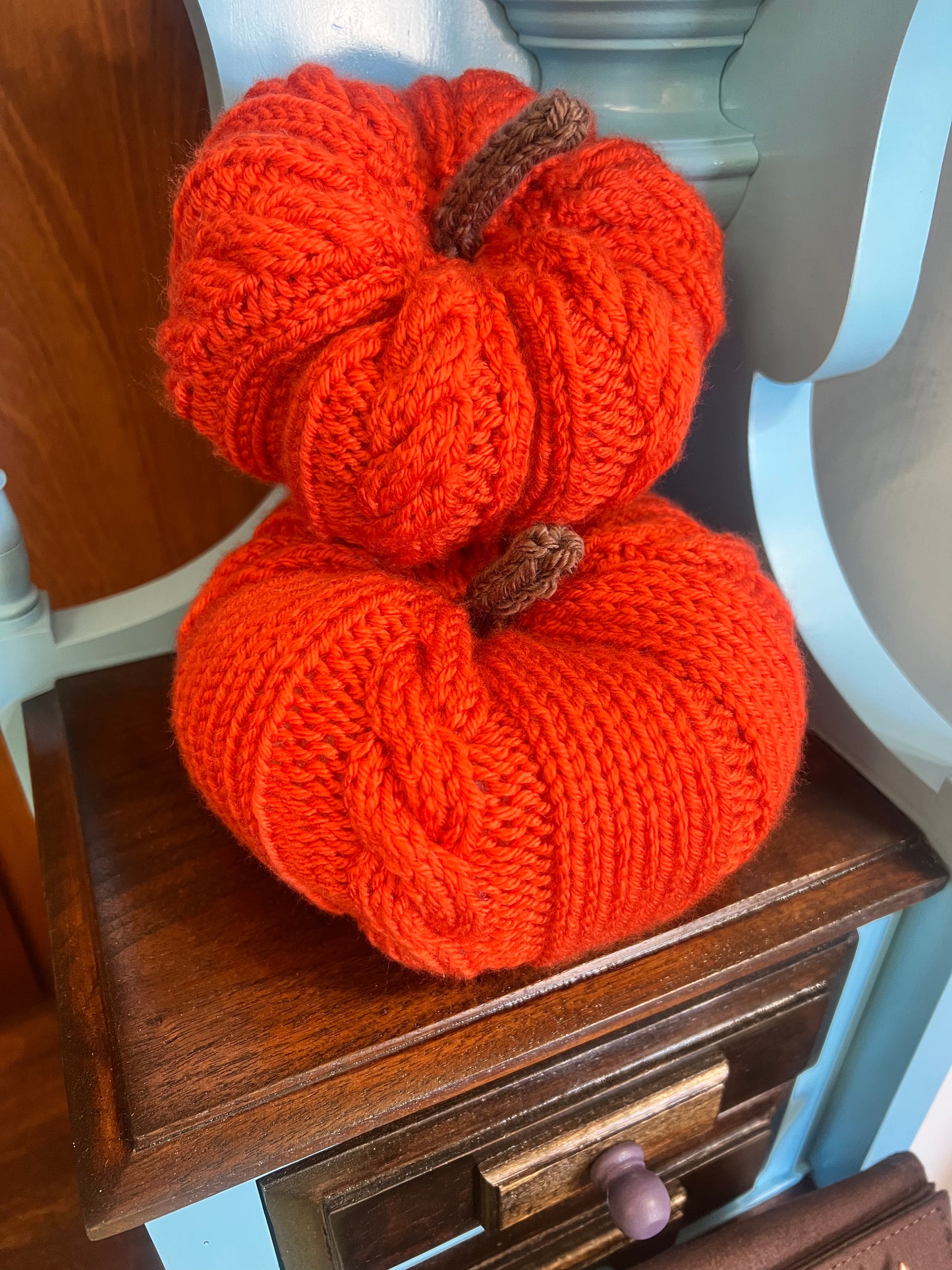 Cabled Knit Pumpkin Kit